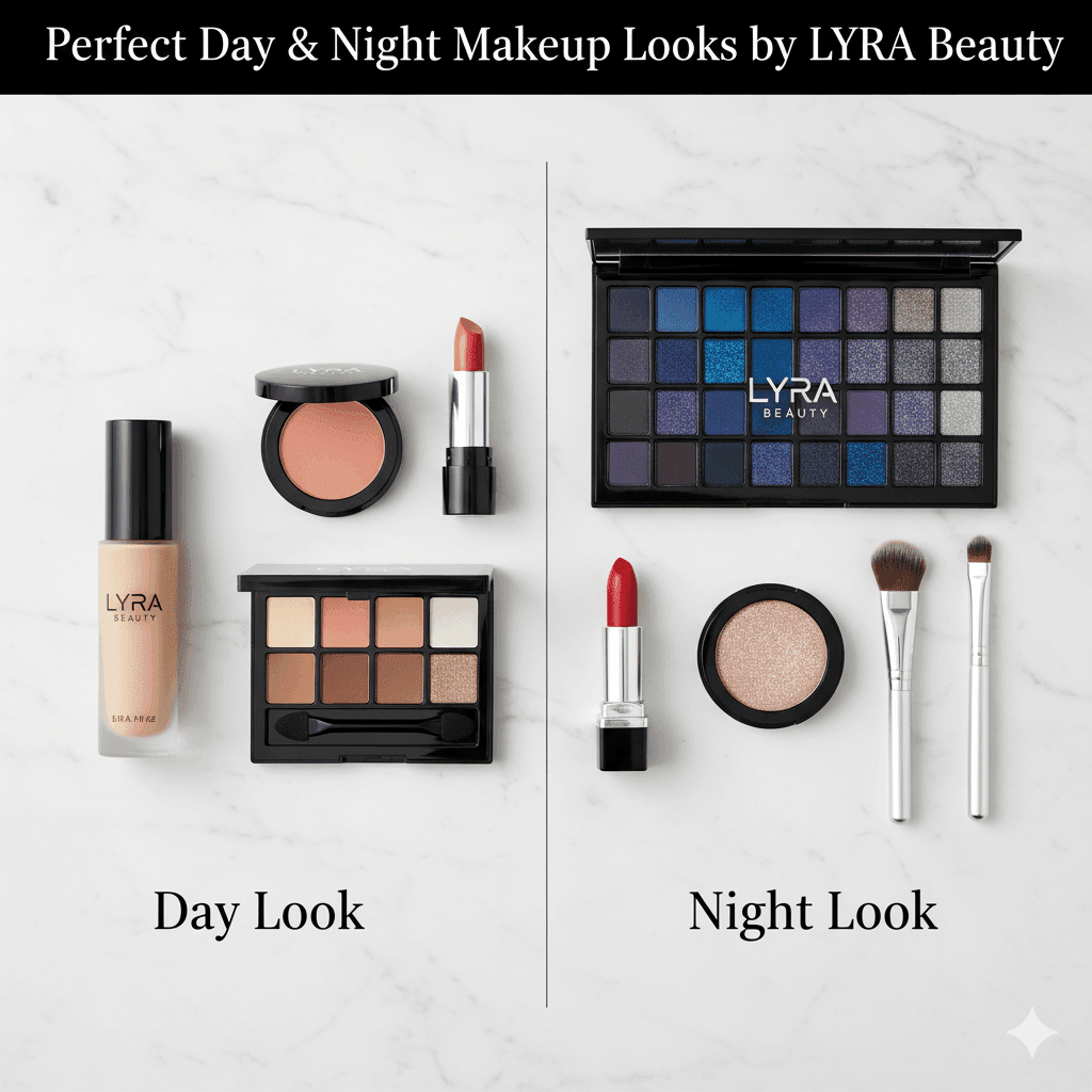 HD day makeup look for parties with natural glow