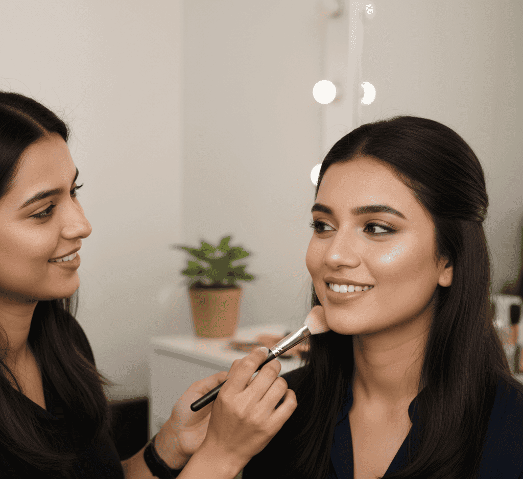 Makeup artist in Varanasi providing venue makeup service for wedding and reception events