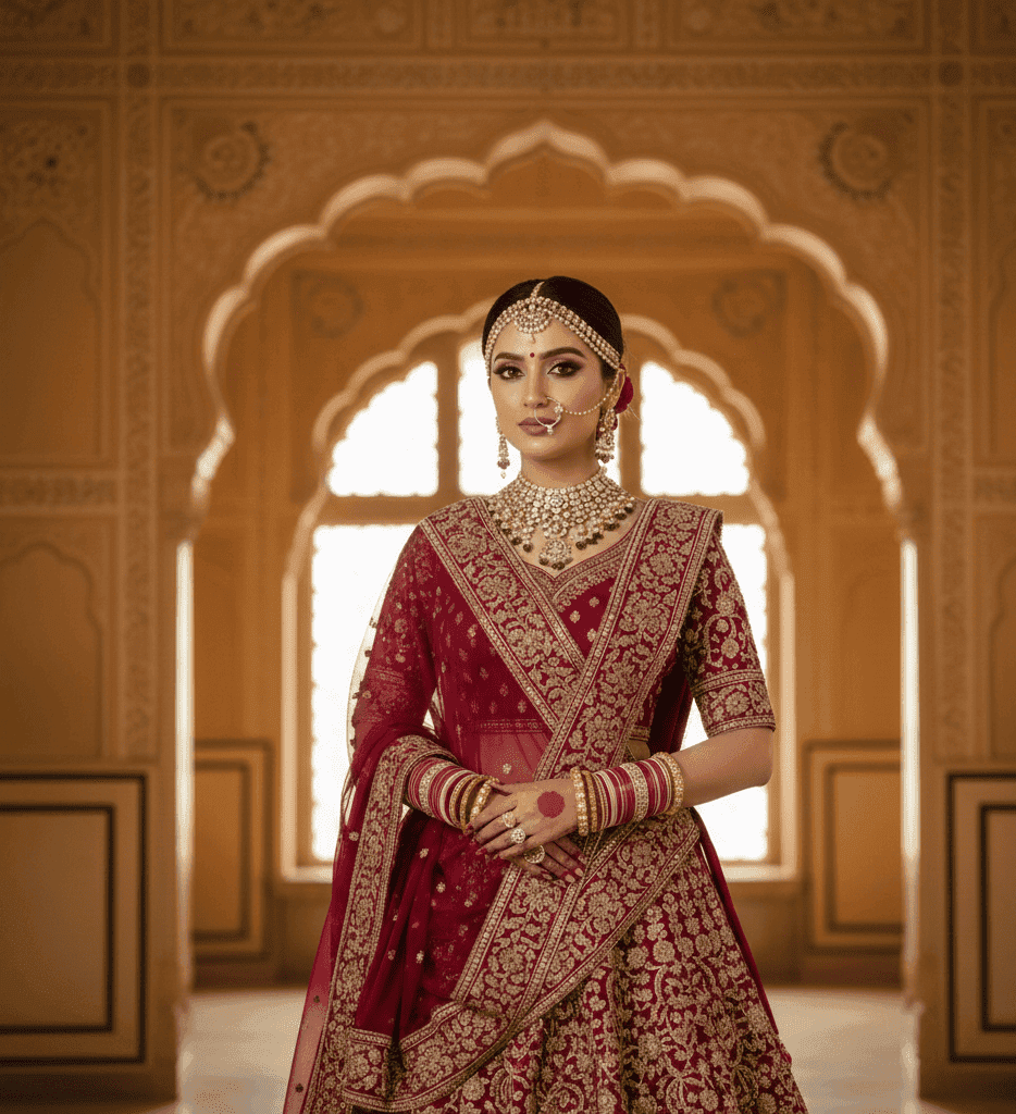 Professional bridal makeup artist in Sigra Varanasi providing home service