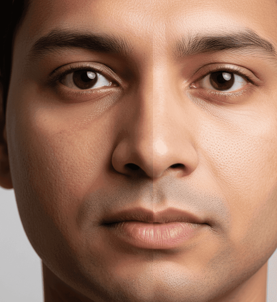 Effect of skipping sunscreen on Indian skin showing tanning and pigmentation